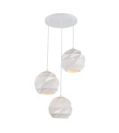 Lampy wiszące potrójne - Italux Palermo 3xE27 Wisząca Biały PND-2424-3S-WH - product 1
