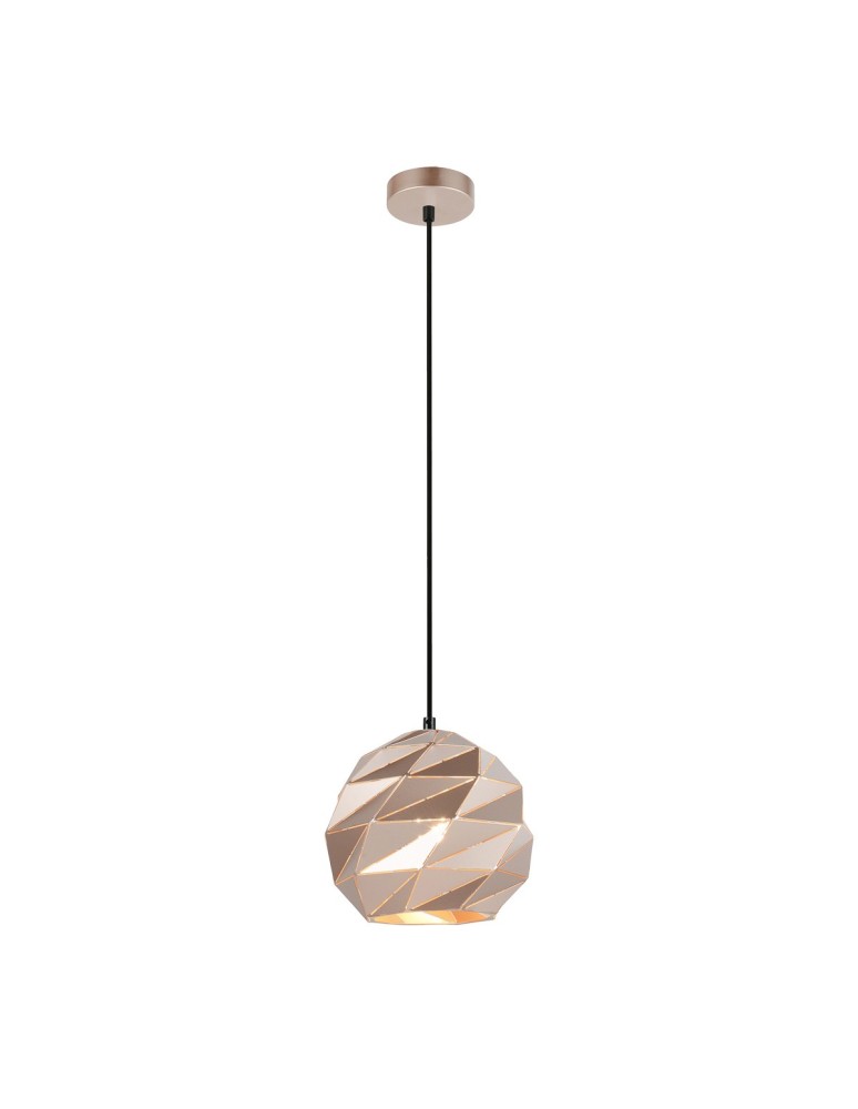 Lampy wiszące - Italux Palermo 1xE27 Wisząca Złoty PND-2424-1S-GD - product kolory-swiatla.pl 2
