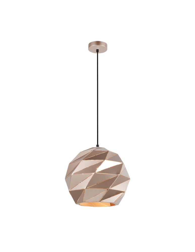 Lampy wiszące - Italux Palermo 1xE27 Wisząca Złoty PND-2424-1L-GD - product kolory-swiatla.pl 2