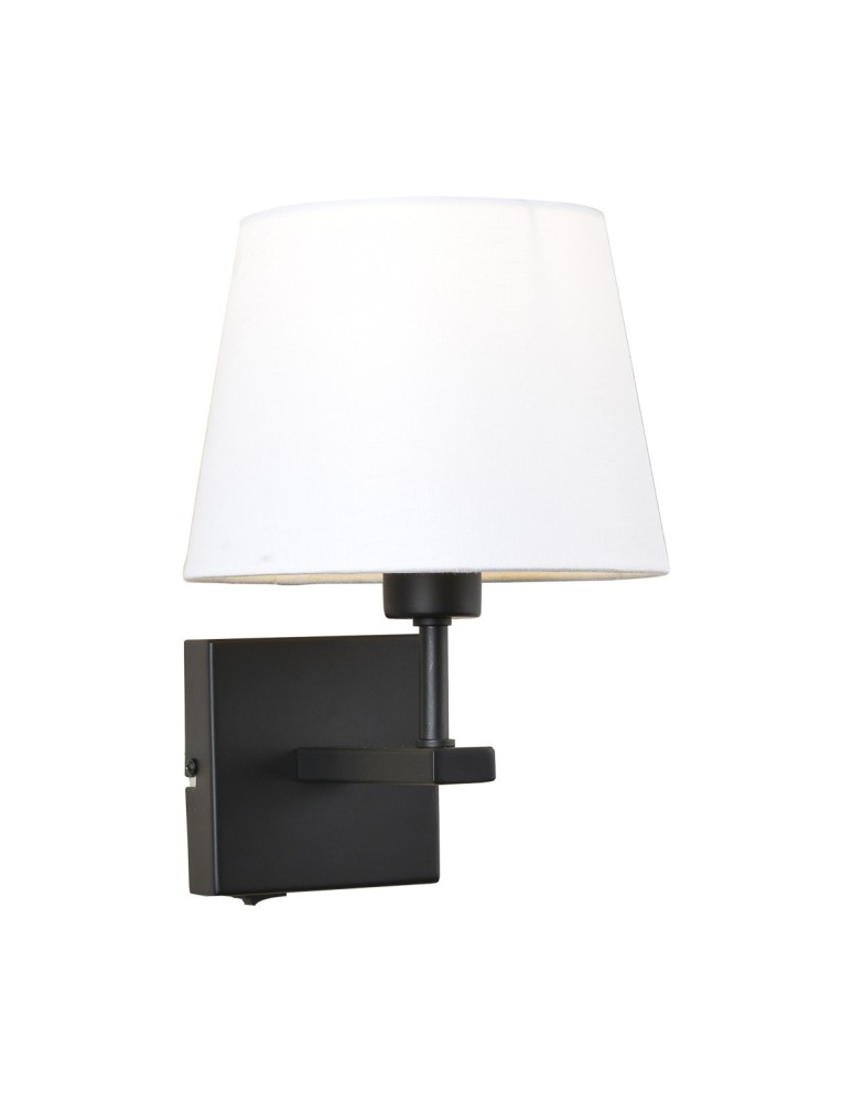 Italux Norte 1xE27 Kinkiet Czarny mat WL-1122-1-A-BM-RO-WH