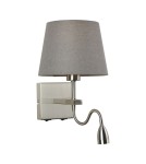 Kinkiety - Italux Norte E27+LED 60W+3W 350lm 3000K Kinkiet Nikiel WL-1122-2-BL-SN-RO-GR - product 1