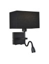 Italux Norte E27+LED 60W+3W 350lm 3000K Kinkiet WL-1122-2-BL-BM-RC-BL