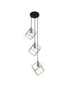 Italux Morestel 3xE27 Wisząca Czarny złoty MDM-4244/3 BK+BRO