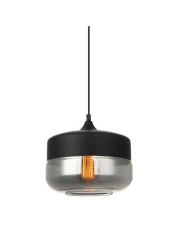 Italux Molina 1xE27 Wisząca Czarny MDM-2380/1 BK+SG