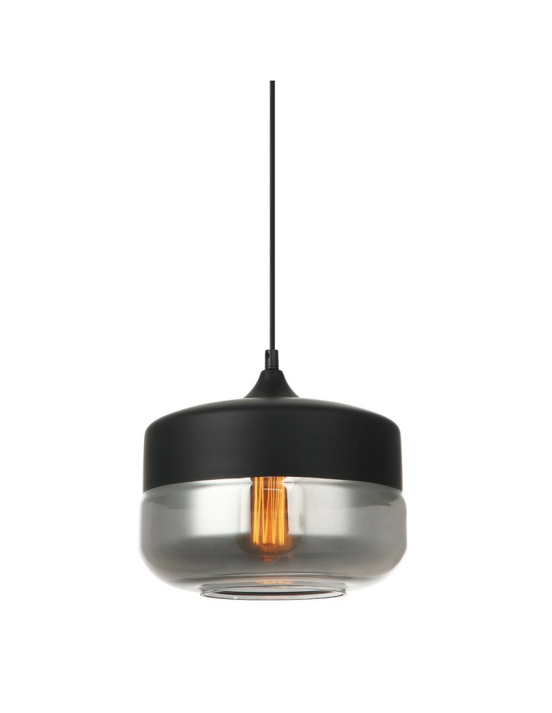 Italux Molina 1xE27 Wisząca Czarny MDM-2380/1 BK+SG