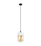 Lampy wiszące - Italux Molina 1xE27 Wisząca Czarny MDM-2377/1 W+AMB - product 2