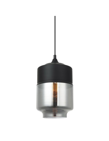 Italux Molina 1xE27 Wisząca Czarny MDM-2377/1 BK+SG