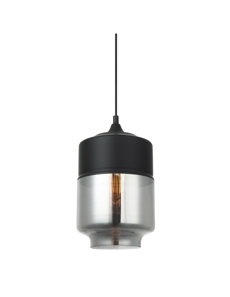 Italux Molina 1xE27 Wisząca Czarny MDM-2377/1 BK+SG