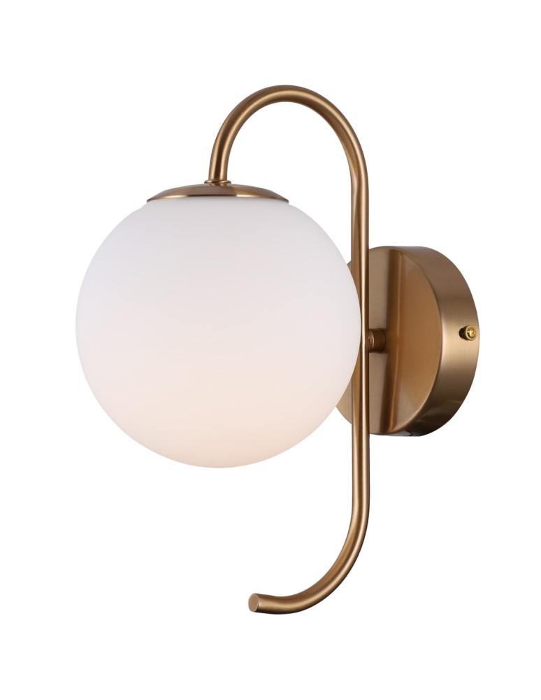 Kinkiety w stylu skandynawskim - Italux Gela 1xG9 Kinkiet Mosiężny miodowy WL-5500-1-HBR - product kolory-swiatla.pl 2