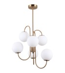Żyrandole retro - Italux Gela 6xG9 Wisząca Mosiężny miodowy PND-5500-6-HBR - product 1