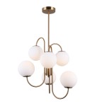 Żyrandole retro - Italux Gela 6xG9 Wisząca Mosiężny miodowy PND-5500-6-HBR - product 2