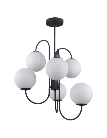 Italux Gela 6xG9 Wisząca Czarny PND-5500-6-BK