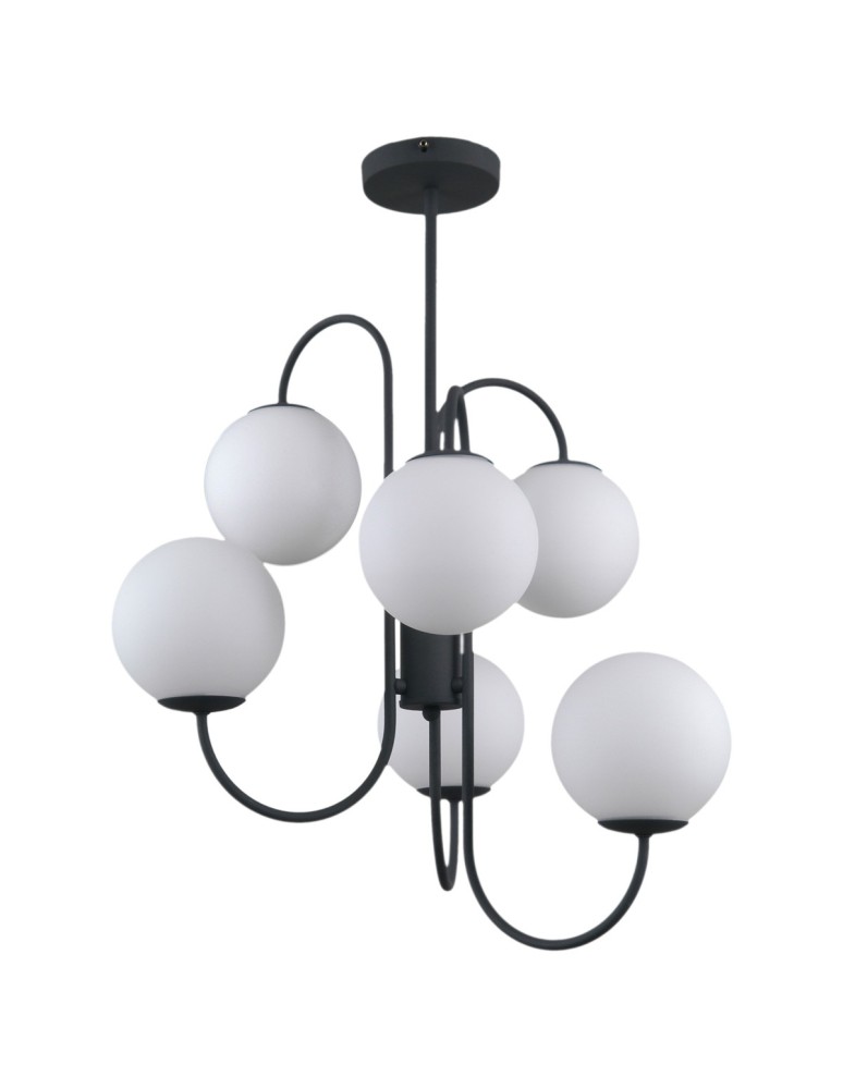 Italux Gela 6xG9 Wisząca Czarny PND-5500-6-BK