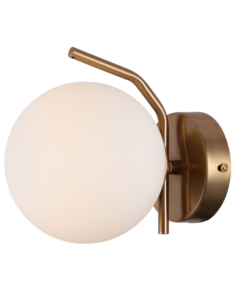 Kinkiety w stylu skandynawskim - Italux Carimi 1xG9 Kinkiet Mosiężny miodowy WL-3300-1-HBR - product kolory-swiatla.pl 2