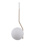 Lampy wiszące kule - Italux Carimi 1xE27 Wisząca Mosiężny miodowy PND-3300-1-HBR - product 1
