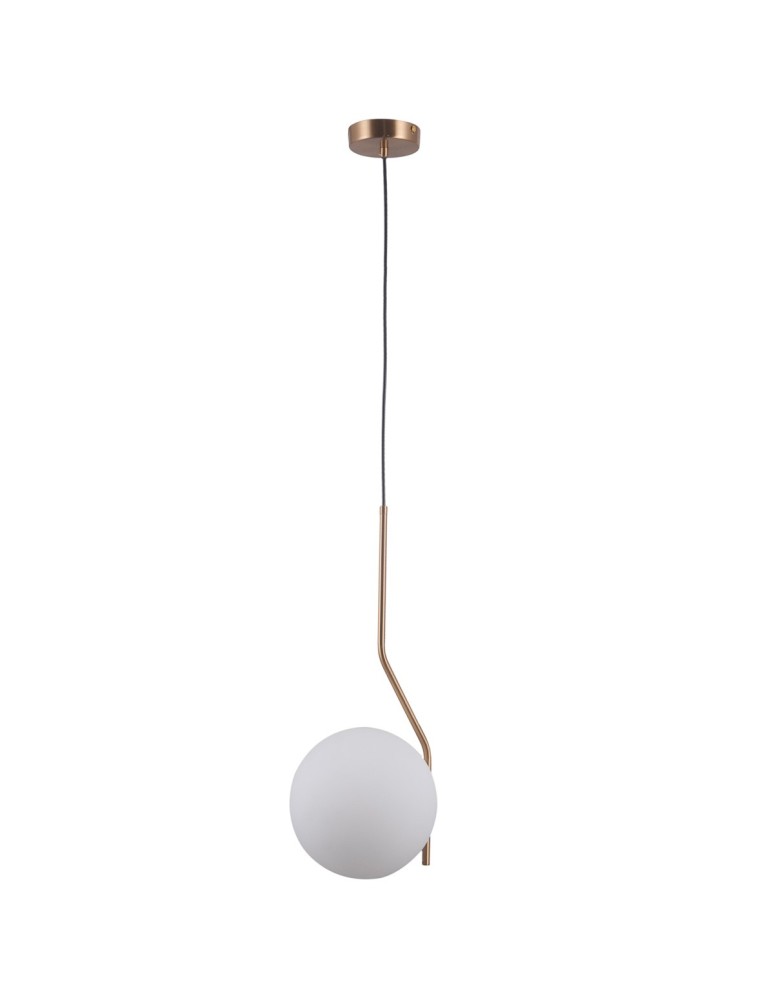 Lampy wiszące kule - Italux Carimi 1xE27 Wisząca Mosiężny miodowy PND-3300-1-HBR - product kolory-swiatla.pl 2