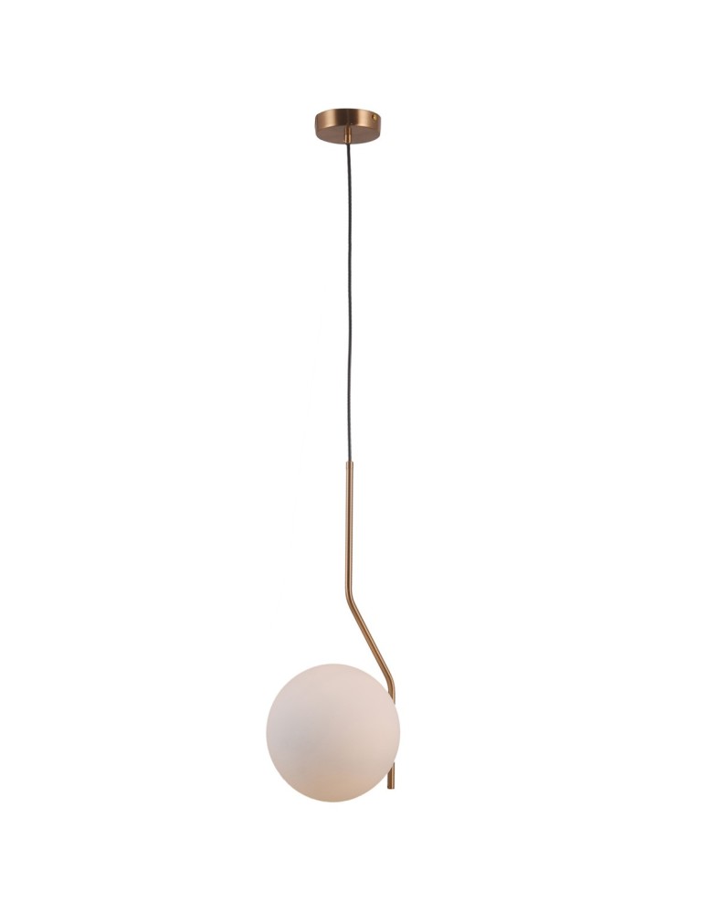 Lampy wiszące kule - Italux Carimi 1xE27 Wisząca Mosiężny miodowy PND-3300-1-HBR - product kolory-swiatla.pl 3