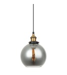 Lampy wiszące - Italux Cardena 1xE27 Wisząca Czarny złoty MDM-4330/1 GD+SG - product 1