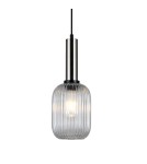 Lampy wiszące - Italux Antiola 1xE27 Wisząca Nikiel satynowany PND-5588-1M-SC+CL - product 1