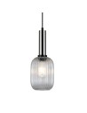 Italux Antiola 1xE27 Wisząca Nikiel satynowany PND-5588-1M-SC+CL