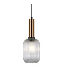 Lampy wiszące - Italux Antiola 1xE27 Wisząca Mosiężny PND-5588-1M-BRO+CL - product 1