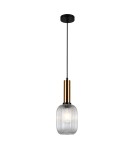 Lampy wiszące - Italux Antiola 1xE27 Wisząca Mosiężny PND-5588-1M-BRO+CL - product 2