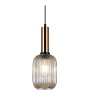Lampy wiszące - Italux Antiola 1xE27 Wisząca Mosiężny PND-5588-1M-BRO+AMB - product 1
