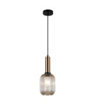 Lampy wiszące - Italux Antiola 1xE27 Wisząca Mosiężny PND-5588-1M-BRO+AMB - product 2