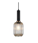 Lampy wiszące - Italux Antiola 1xE27 Wisząca Czarny PND-5588-1M-BK+AMB - product 1