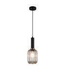 Lampy wiszące - Italux Antiola 1xE27 Wisząca Czarny PND-5588-1M-BK+AMB - product 2