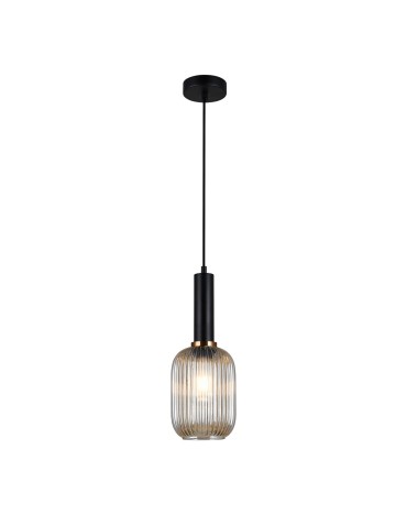 Italux Antiola 1xE27 Wisząca Czarny PND-5588-1M-BK+AMB - produkt 2