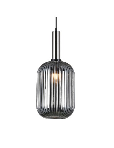 Italux Antiola 1xE27 Wisząca Nikiel satynowany PND-5588-1L-SC+SG