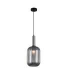 Lampy wiszące - Italux Antiola 1xE27 Wisząca Nikiel satynowany PND-5588-1L-SC+SG - product 2