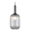 Lampy wiszące - Italux Antiola 1xE27 Wisząca Nikiel satynowany PND-5588-1L-SC+CL - product 1