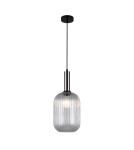 Lampy wiszące - Italux Antiola 1xE27 Wisząca Nikiel satynowany PND-5588-1L-SC+CL - product 2