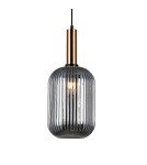 Lampy wiszące - Italux Antiola 1xE27 Wisząca Mosiężny PND-5588-1L-BRO+SG - product 1