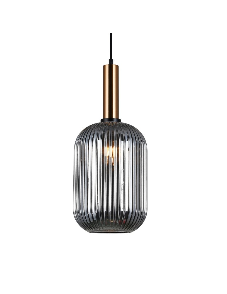 Italux Antiola 1xE27 Wisząca Mosiężny PND-5588-1L-BRO+SG