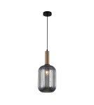 Lampy wiszące - Italux Antiola 1xE27 Wisząca Mosiężny PND-5588-1L-BRO+SG - product 2