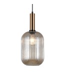 Lampy wiszące - Italux Antiola 1xE27 Wisząca Mosiężny PND-5588-1L-BRO+AMB - product 1