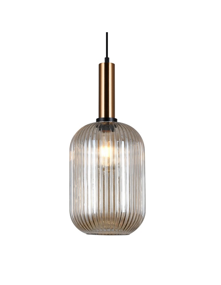 Italux Antiola 1xE27 Wisząca Mosiężny PND-5588-1L-BRO+AMB