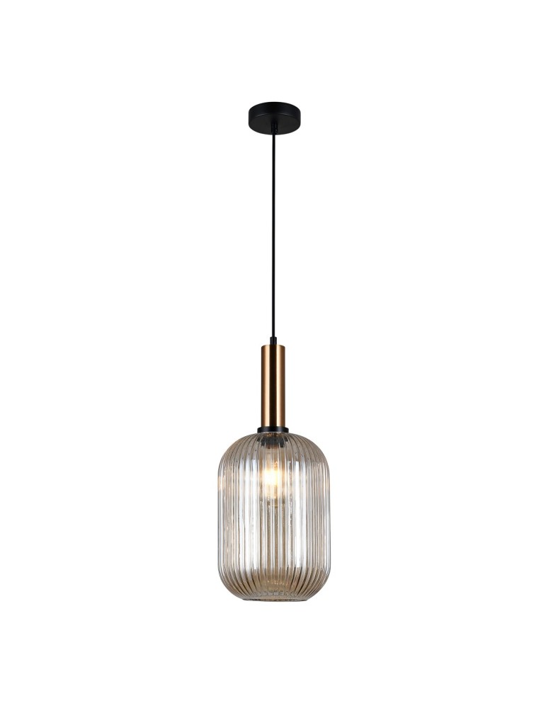 Italux Antiola 1xE27 Wisząca Mosiężny PND-5588-1L-BRO+AMB