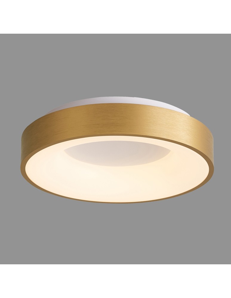 Lampy sufitowe nowoczesne - Italux Giulia LED 40W 2200lm 3000K Sufitowa Złoty Szczotkowany 5304-840RC-GD-3 - product kolory-swiatla.pl 3