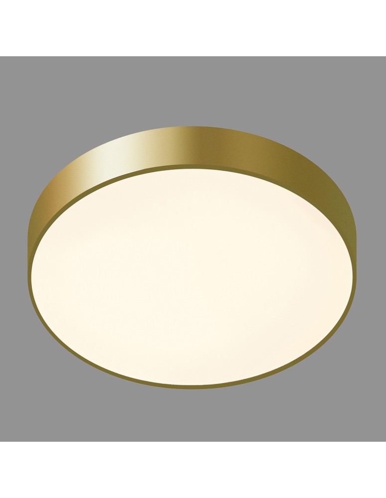 Plafony okrągłe - Italux Orbital LED 30W 1800lm 3000K Sufitowa Złoty Piaskowany 5361-830RC-GD-3 - product kolory-swiatla.pl 3