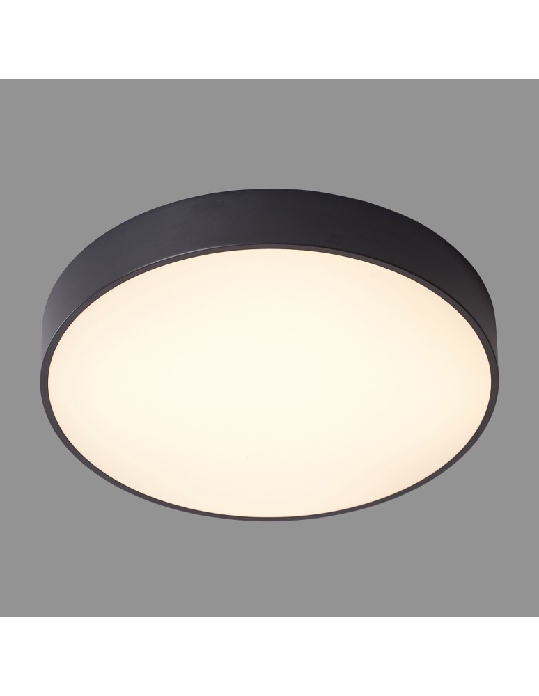 Plafony okrągłe - Italux Orbital LED 30W 1800lm 3000K Sufitowa Czarny Piaskowany 5361-830RC-BK-3 - product kolory-swiatla.pl 3