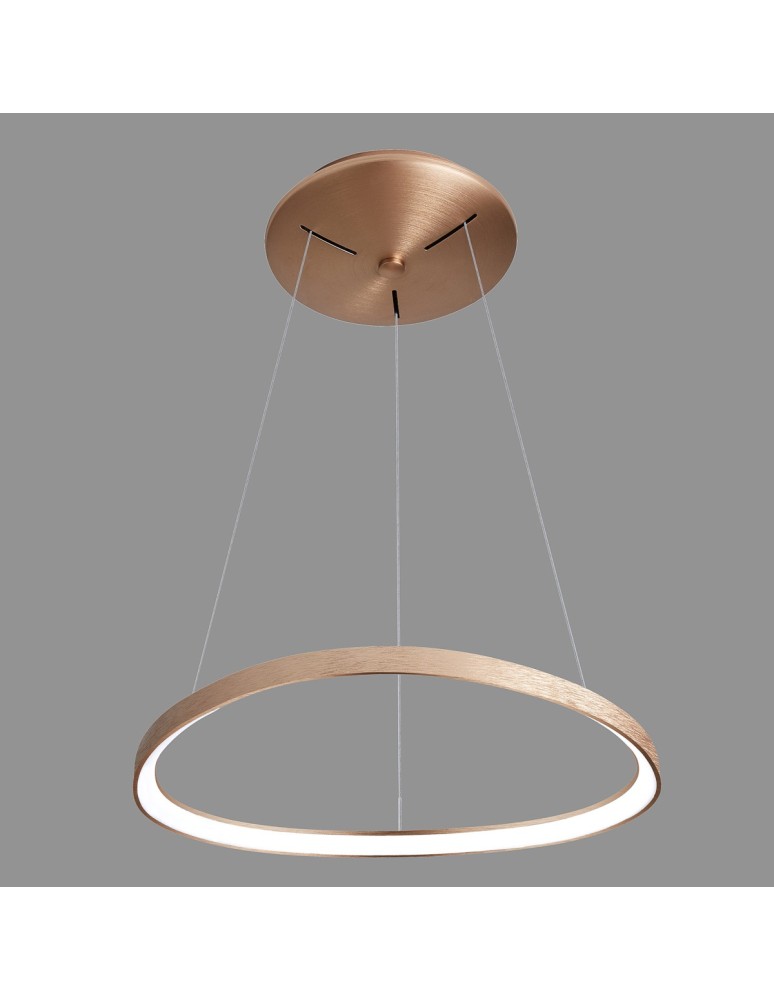 Lampy wiszące LED - Italux Morfi LED 48W 2640lm 3000K Wisząca Brązowe Złoto Szczotkowane 5355-848ROP-GB-3 - product kolory-swiatla.pl 3