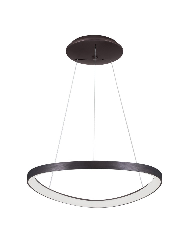 Lampy wiszące LED - Italux Morfi LED 48W 2640lm 3000K Wisząca Kawowy Szczotkowany 5355-848ROP-BC-3 - product kolory-swiatla.pl 2