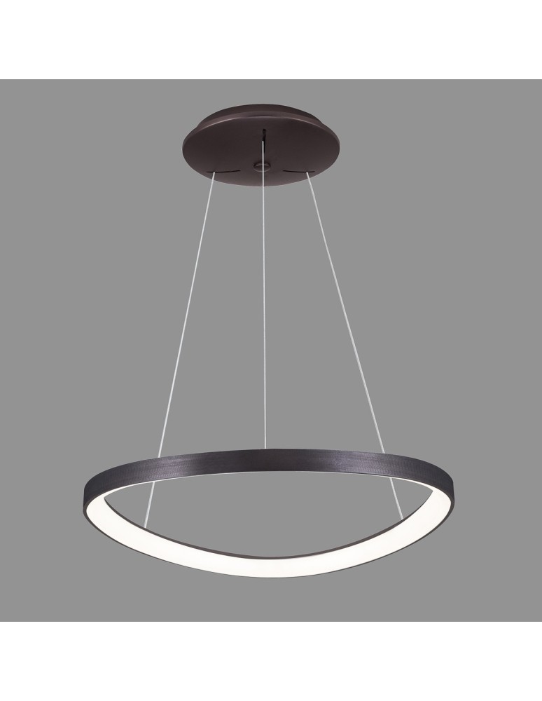 Lampy wiszące LED - Italux Morfi LED 48W 2640lm 3000K Wisząca Kawowy Szczotkowany 5355-848ROP-BC-3 - product kolory-swiatla.pl 3