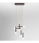 Lampy wiszące designerskie - Italux Laon LED 6W 3600lm 3000K Wisząca Kawowy PND-2018109-6 - product 1