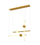 Lampy wiszące designerskie - Italux Halling LED 3000K Wisząca Miedziany PND-16357-CA-3 - product 1
