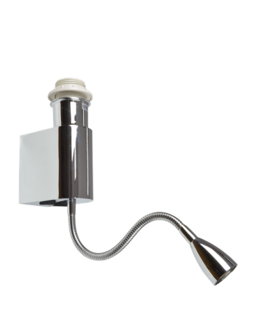 Azzardo AMADEO LAMPBODY E27+3W 1xLED Ramię z Bazą Montażową bez Abażuru Biały AZ2418